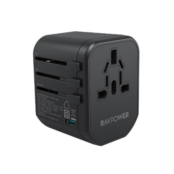 شارژر مسافرتی راوپاور RAVPower RP-PC1033 20W 3-Port Travel Charger